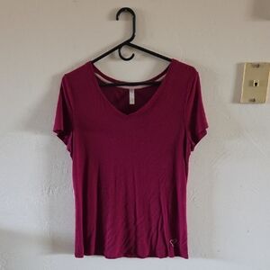 Women's V-Neck Top - Pink